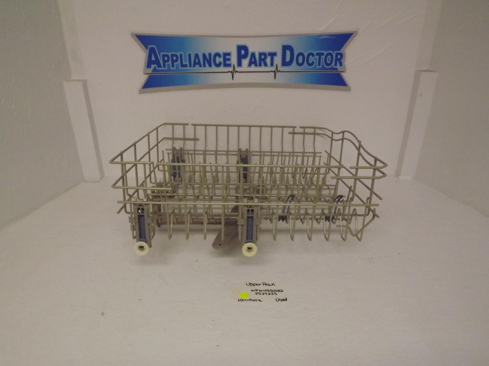 Kenmore Dishwasher WPW10350382 8539233 Upper Rack Used Kenmore Dishwasher WPW10350382 8539233 Upper Rack Used